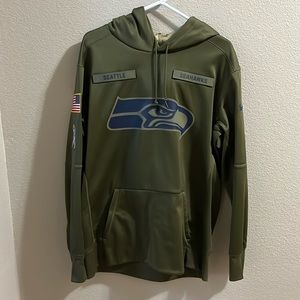 Seattle Seahawks 2022 Salute to Service Therma Performance Pullover Olive